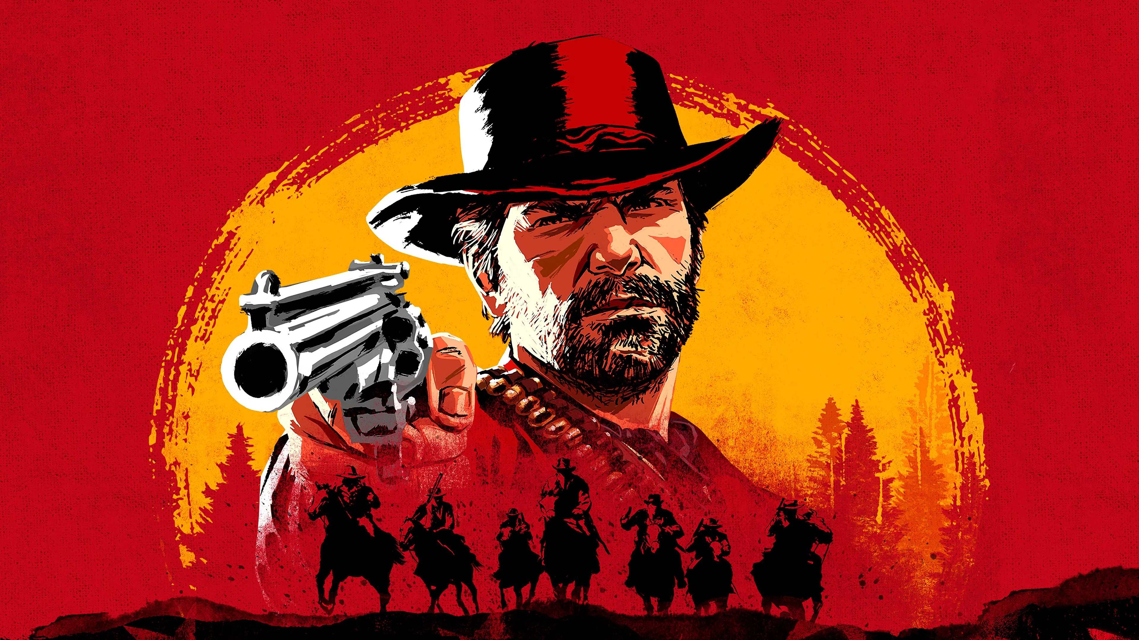 Red Dead Redemption 2 official landscape artwork and skyline